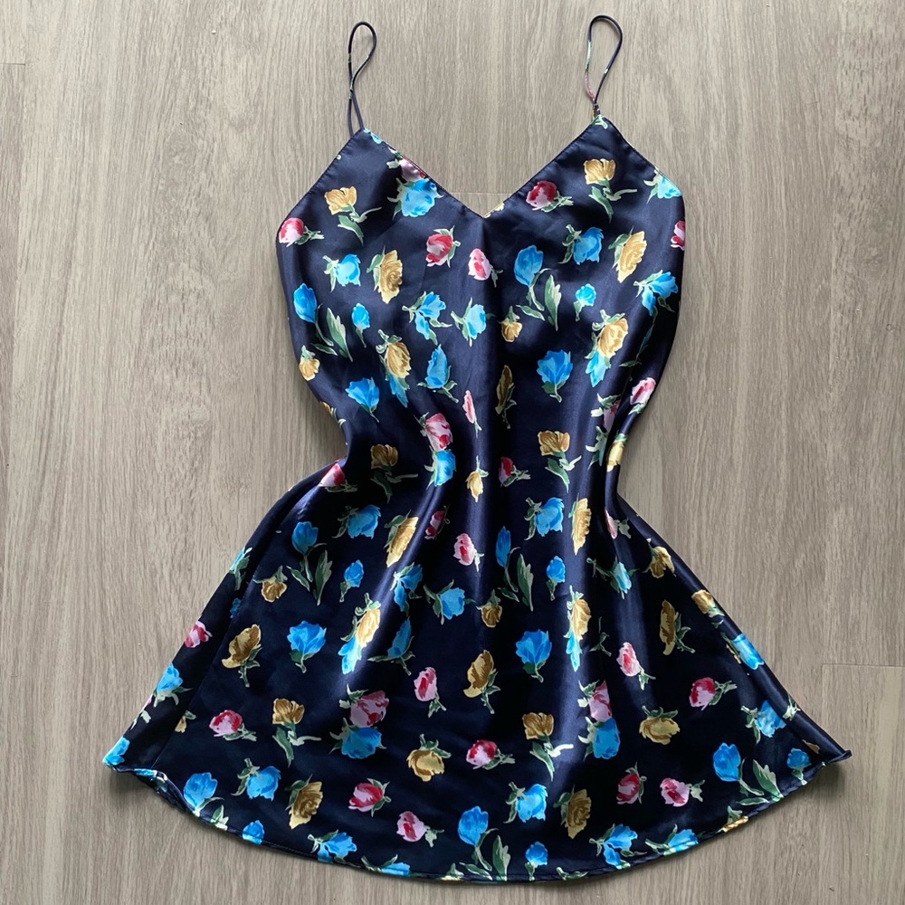 vintage floral slip dress